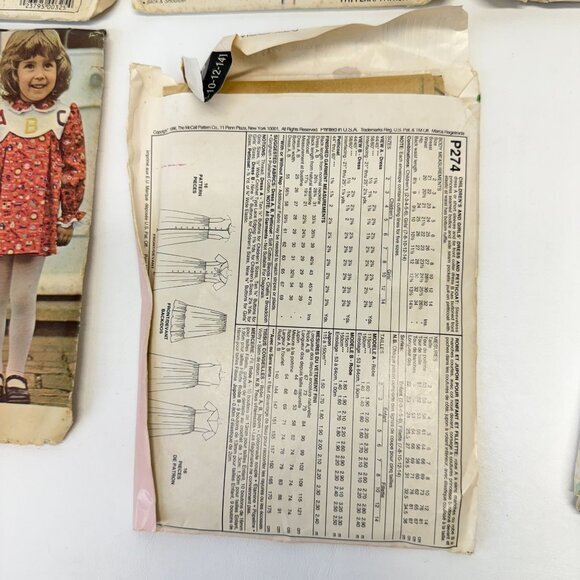 McCalls Lot of 9 Vintage Sewing Patterns 8555 7281 5282 5667 8906 M4826 4735 - Picture 8 of 10